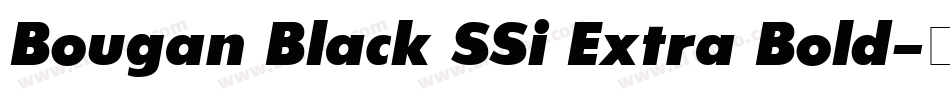 Bougan Black SSi Extra Bold字体转换